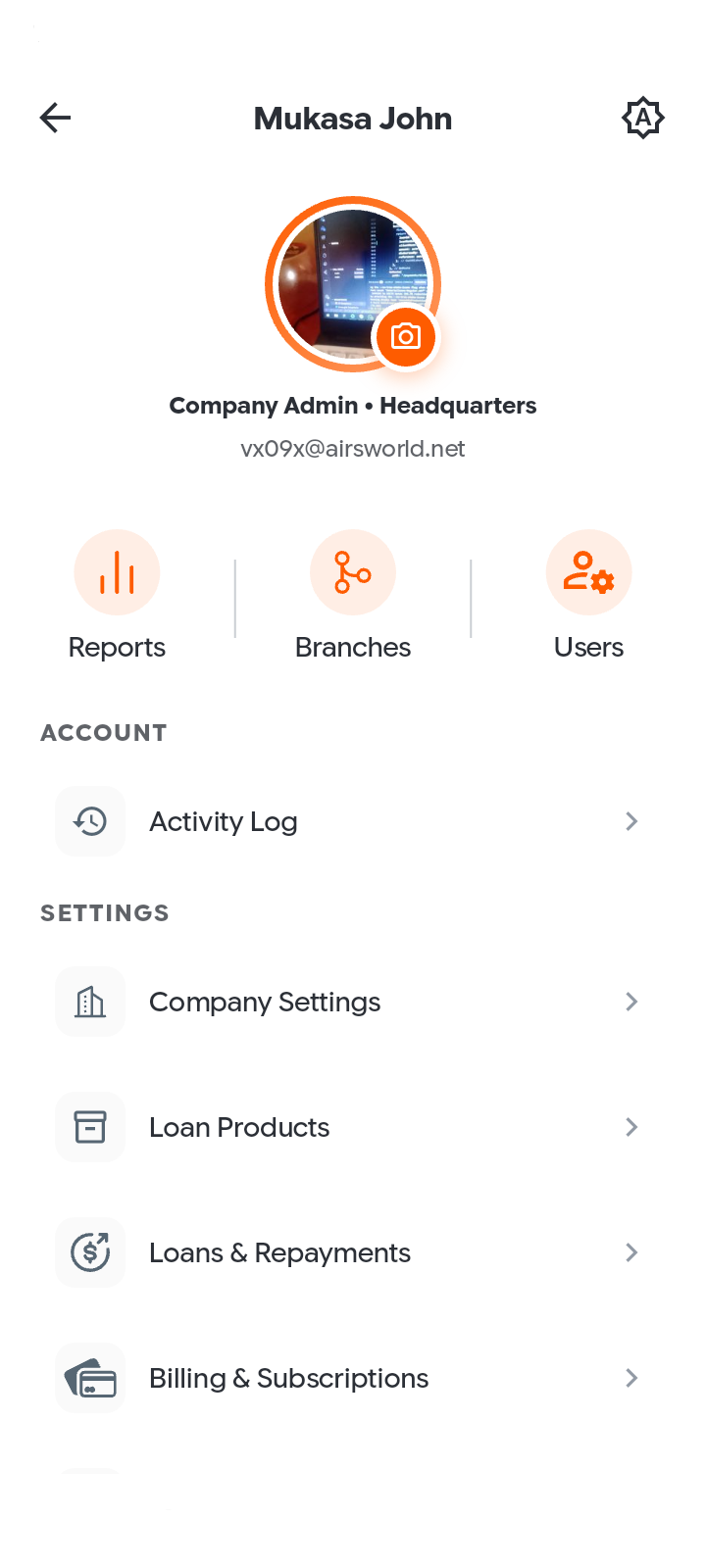 Prograte Clients Screen